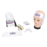 Boîte d'emballage en Satin pour perruques de cheveux, Logo personnalisé, nom de marque, Bonnets vierges et écharpe de bord