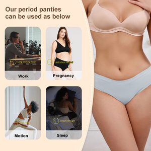 Grace tùy chỉnh Quần Lót Thời gian quần lót Culotte menstruelle Thiếu Niên Thời gian Đồ Lót Phụ Nữ thời gian đồ lót tre không pfas - Product Image 4