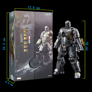 Zd Toys Action Figure di Iron Man da 7 Pollici, Edizione 10° Anniversario <span class=keywords><strong>Marvel</strong></span> - Versione Luminosa - Con Luce sul Petto, Scala 1/10 MK1 - Product Image 3