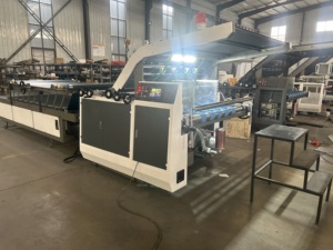 Machine semi-automatique de lamination de papier flûte / Machine de montage de <span class=keywords><strong>feuilles</strong></span> supérieures et inférieures - Product Image 3
