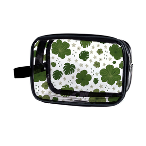 Bán buôn thấp mo tùy chỉnh in trong suốt mỹ phẩm trường hợp với logo Aloha phong cách <span class=keywords><strong>PVC</strong></span> dây kéo du lịch rõ ràng <span class=keywords><strong>Pouch</strong></span> - Product Image 4