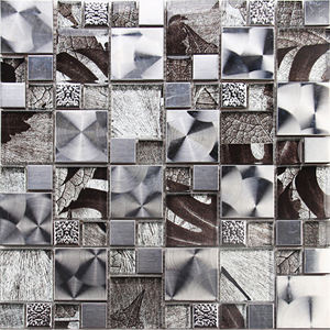 2019 nouveau design sculpture <span class=keywords><strong>résine</strong></span> mélange métal mosaïque pour dosseret de cuisine décoratif - Product Image 2