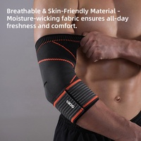 VBOSi 2037 Bandes de protection pour les coudes personnalisées avec logo, certifiées BSCI CE ISO FDA, protection flexible pour la musculation