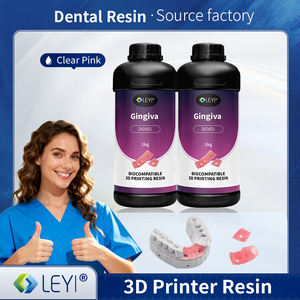 LEYI DGV01 Resina Elastica per Gengive Dentali Rosa Trasparente 1kg Modelli Realistici di Gengive Alta Resistenza allo Strappo Stabilità Dimensionale Purezza 100% - Product Image 1