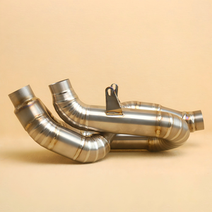 Tuyau d'échappement en alliage de titane argenté pour <span class=keywords><strong>Ducati</strong></span> Street Fighter <span class=keywords><strong>Panigale</strong></span> <span class=keywords><strong>V4</strong></span>/S, section intermédiaire arrière, échappement de moto - Product Image 3