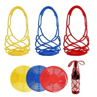 Vente directe usine : Sac de rangement en silicone pliable et portable pour bouteilles de vin et boîtes de thé, organisateur en maille, dessous de plat résistant à la chaleur