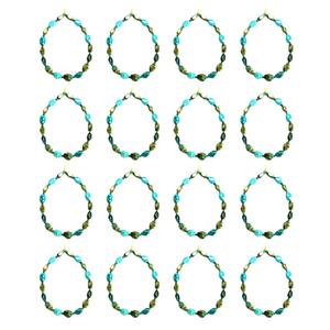 Collar grueso turquesa, joyería de moda, cadena con cuentas - Product Image 6