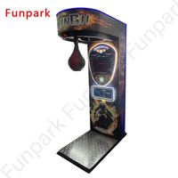 Offre Spéciale 220V Électronique Arcade Sport Jeu Punch Boxe Board Machine Coin Operated Amusement avec Boîtier En Métal En Plastique