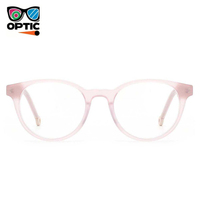Monture de lunettes optiques ronde en acétate mignonne pour enfants garçons filles, monture complète pour myopie, verres de prescription, personnalisable, en stock