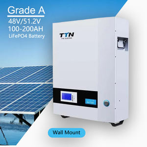 51.2V <span class=keywords><strong>24V</strong></span> 300Ah超耐久壁取り付けソーラーバッテリー95% 効率6000カレンダーライフホームUPSソーラーシステム5年保証 - Product Image 1