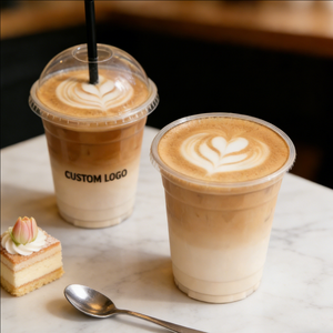 Gobelets en plastique PET transparents personnalisés de 12 oz et 14 oz pour café glacé, jetables - Product Image 3