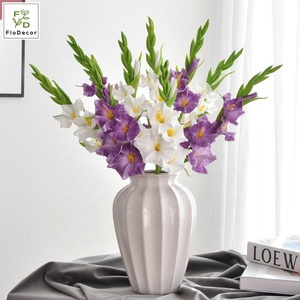 <span class=keywords><strong>Fiore</strong></span> Artificiale di Gladiolo in PU di Alta Qualità, 56cm, Effetto Realistico, Bianco Rosa <span class=keywords><strong>Viola</strong></span>, per Decorazioni Matrimoni, Feste Invernali ed Eventi - Product Image 1