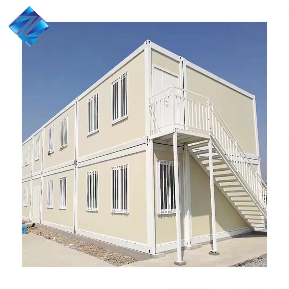 Casas modulares ZCS, alta calidad, 20 pies, contenedor de envío plano, bajo costo, contenedor de carga inteligente