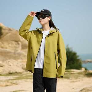 Hooded Softshell Windbreaker Jacket Unisex Full Sleeve Windproof Outdoor Hiking Clothing - Product Image 2