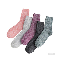 KH- K109 Chaussettes pour femmes Cachemire Meilleures chaussettes en laine pour femmes Chaussettes en laine Mérinos pour femmes