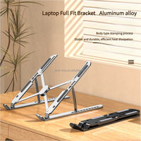 Support d'ordinateur portable pliable et léger en alliage d'aluminium, réglable en angle, avec levage vertical, étanche et anti-poussière, pour tablette