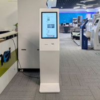 21,5-Zoll-Touchscreen-Kiosk mit QR-Scanner NFC-Kartenleser für Hotel Check-in