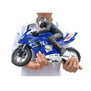 Yicheng pabrik 1/6 Rc Stunt sepeda motor Rc mainan mobil aksi 2.4g pengendali jarak jauh sepeda motor dengan lampu 6ch giroskop