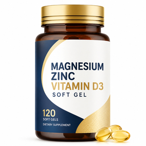 Capsules de Vitamine D3 K2 Premium pour la Santé, 100 000 UI/g, Calcium, Magnésium, Zinc, Soutien des Os et des Articulations, Amélioration de la Densité Osseuse - Product Image 1