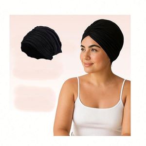 Gorro de Dormir Ultrasuave con Forro de Satén para Mujer, Transpirable, Estilo Holgado, Protector para el Cuidado y Peinado del Cabello Nocturno, Cómodo - Product Image 2