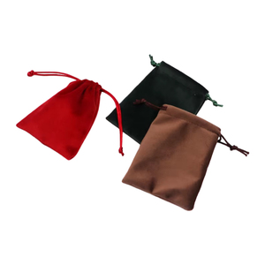 Bolsa de Terciopelo <span class=keywords><strong>Lisi</strong></span> de 7*9cm con Cordón, Bolsa de Almacenamiento de Tela Suave para Joyas, Dulces, Regalos, Reciclable con Impresión Estampada - Product Image 4