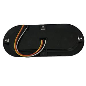 6 inch 20LED 12-24V màu kép hổ phách + Xe Tải Màu Đỏ Trailer đuôi ánh sáng mới màu đen ngọc trai khói ống kính lần lượt đèn báo hiệu - Product Image 4