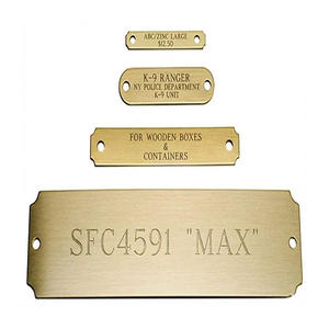 <span class=keywords><strong>Plaque</strong></span> de nom en laiton gravée <span class=keywords><strong>autocollante</strong></span> de petite taille sur mesure - Product Image 1