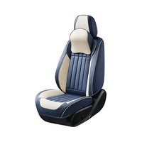Housse de protection de siège auto en cuir Nappa simulé avec coussin lombaire pour la vente en gros