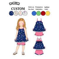 Robe à fleurs pour enfants, vêtements d'été légers et respirants, vêtements de mode pour bébés, tenue de princesse, vêtements de vacances, fournisseur