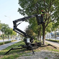 Plataforma Elevatória Articulada de Esteira para Trabalho Aéreo em Terrenos Acidentados 14m 16m, Certificada ISO