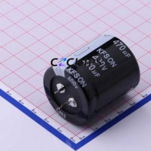 KN471M40035*40A Snap-in Aluminum Electrolytic Capacitor Through hole Component (THT),D35xL40mm 470uF 20% 400V 10mm - Product Image 1
