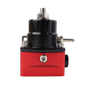 Kit de régulateur de pression de carburant réglable avec raccords de tuyau AN6, 100 psi, en alliage d'aluminium rouge et noir, pour l'amélioration de la performance automobile - Product Image 4