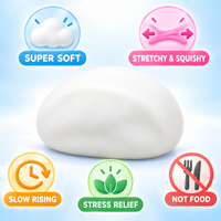 Jouet anti-stress amusant en argile compressible en forme de boulette vapeur