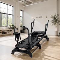 Equipo Comercial de Pilates Evo Reformer de Aluminio - Duradero y Portátil para Estudio y Gimnasio, con Ladder Barrel