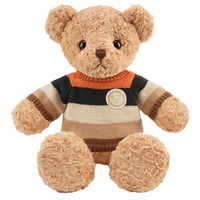 Boneka Beruang Teddy Lembut Empuk, Hewan Boneka Lucu Bergaya Kartun, Ramah Lingkungan, Kapas PP, Kain Super Lembut, Bersulam