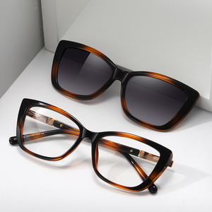 Gafas de Sol Polarizadas Partagas Cat Eye con Clip de Resorte, Protección UV400 y Anti Luz Azul, Montura Óptica para Conducir, para Mujer - Product Image 3