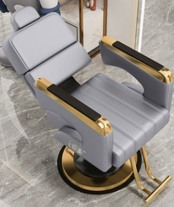 Adjustable Semi-Reclining <b>Barber</b> <b>Chair</b> Hydraulic Pump High Quality Modern PU Massage for Beauty Salon Hair Salon Living Room - Product Image 6
