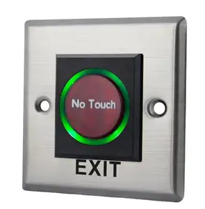 Infrared Sensor Switch No Touch Contactless Door Release Exit Button with LED Indication