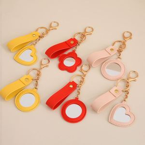 Practical Keychain with <b>Mirror</b> Portable Pocket Cosmetic <b>Mirror</b> Keyrings Party Wedding Favors - Product Image 1