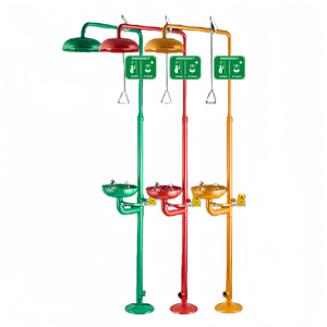 Chuveiro de Emergência e Estação de Lavagem de Olhos com Revestimento ABS Amarelo Ss304 - Product Image 4