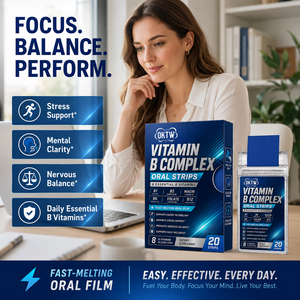 Tiras Orales de Complejo Vitamínico B con Folato, Sin Necesidad de Agua, Fórmula de Suplemento Diario para el Bienestar, Venta al Por Mayor - Product Image 2
