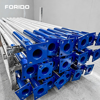 Poteau d'éclairage routier FORIDO octogonal conique en acier HDG de 10m et 12m pour infrastructures routières du Moyen-Orient à double bras