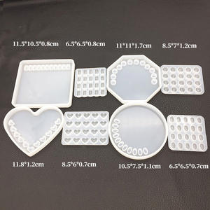 Moule en silicone manuel pour plaque de signalisation de <span class=keywords><strong>stationnement</strong></span> numérique à huit côtés en forme de goutte de cristal DIY, outil de déplacement de voiture - Product Image 2