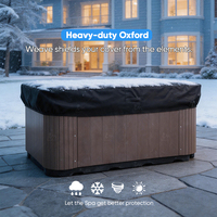 Housse de protection moderne en tissu Oxford imperméable pour spa et bain à remous, vente en gros Immer Factory
