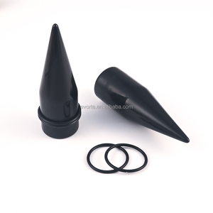 Evorte Joyería Corporal para Niños: Túneles y Plugs de Acrílico Negro con Puntas Cónicas de 6-25mm para Expansión de Oreja, Calibradores de Oreja, Piercings Cónicos - Product Image 5