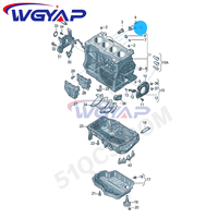 WGYAP Nouveau OEM 06E 115 243 H Vanne de commande d'origine pour Volkswagen Golf R32 GTi Rabbit Audi A3 RS3 Solénoïde de pression d'huile 2016-2017