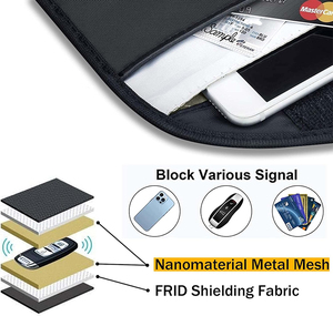 Sac de protection <span class=keywords><strong>anti</strong></span>-pistage et <span class=keywords><strong>anti</strong></span>-espionnage pour téléphone portable, clé de voiture, pochette Faraday, sac <span class=keywords><strong>anti</strong></span>-caméra pour téléphone - Product Image 4