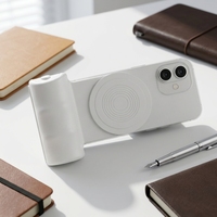 Impugnatura Magnetica Compatibile per Fotocamera Smartphone con Telecomando e Supporto da Tavolo Rimovibili, Materiale ABS, Modello G15