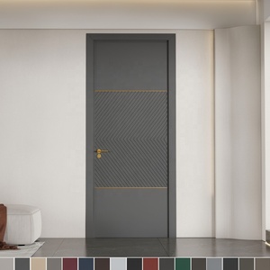 High Quality French Style Solid Wood Anti-Theft Modern Design Luxury Villa Entry Exterior Door for Hotel Use - Product Image 3