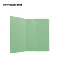 Porte-documents extensible en carton A4 de haute qualité, écologique, populaire, durable, vert vif, personnalisé, de la marque Skywingproduct